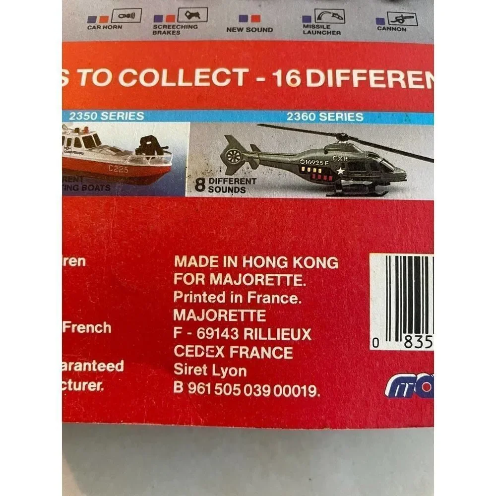 Majorette Micro Sonic Flashers Military Collection 1989 NEW Unopened Tank